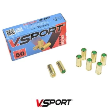 Box Of VSport Blank Ammunition (50 bullets)