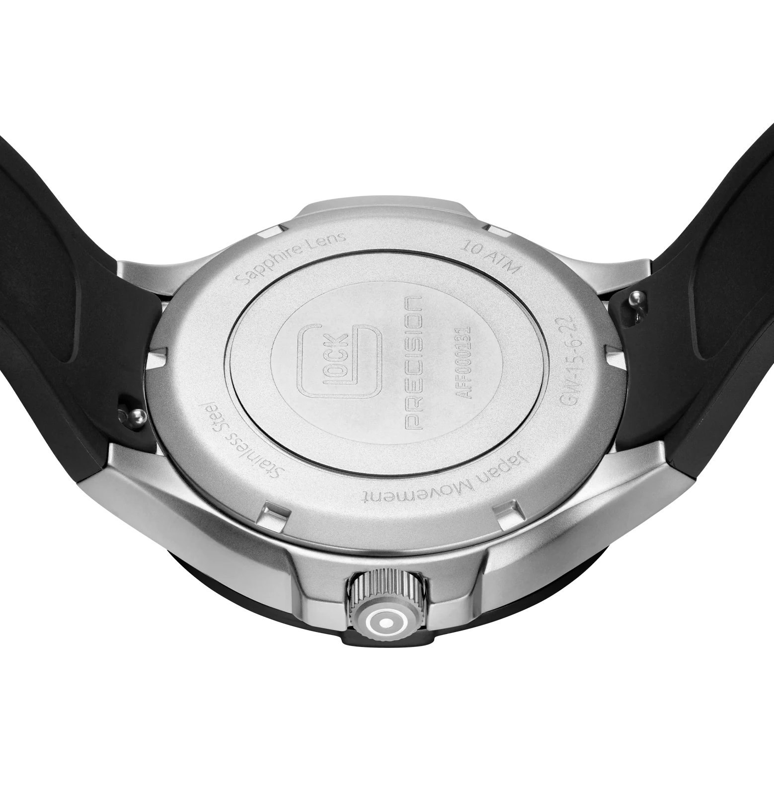 Men's Glock Watch With Black Strap And Black Face GW-15-6-22 - Image 7