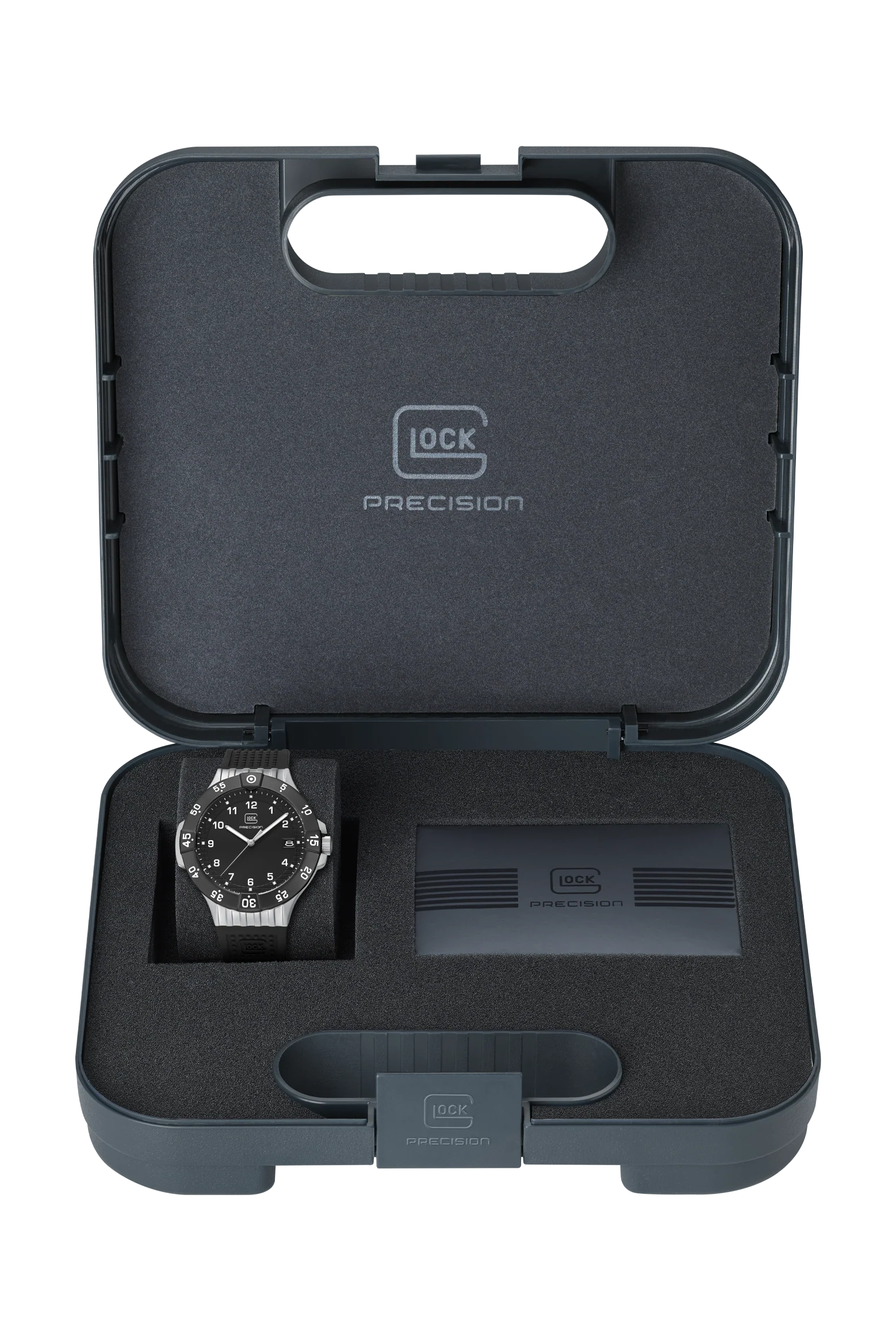 Men's Glock Watch With Black Strap And Black Face GW-15-6-22 - Image 3
